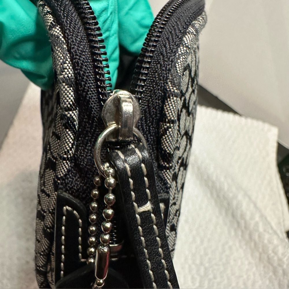 Coach Monogram Black and Gray Toiletry Bag - Picture 10 of 15